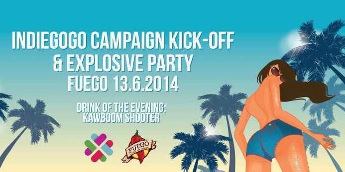 Kawboom Indiegogo kick-off party
