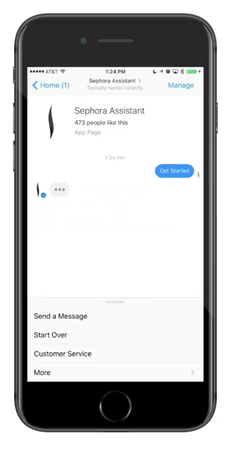 Facebook Messenger Sephora