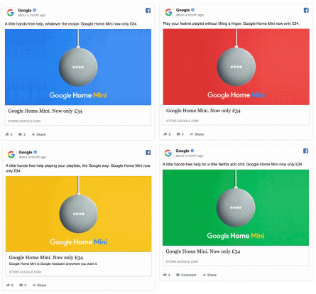 Facebook AB testiranje 2