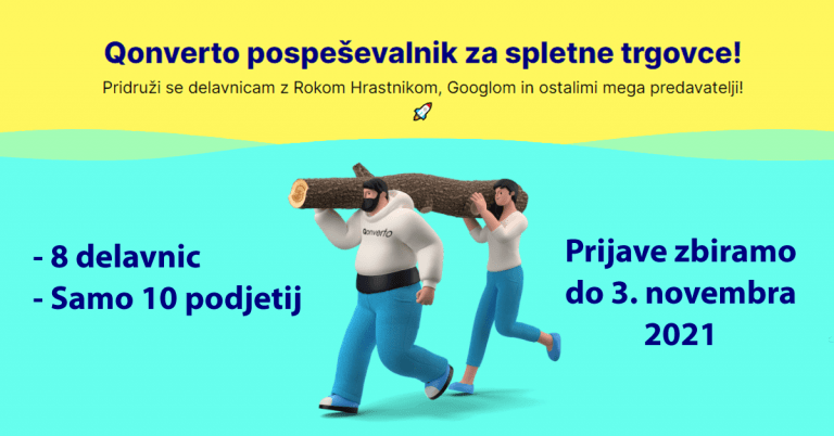 Qonverto pospeševalnik bo vlagal v slovenske e-commerce projekte