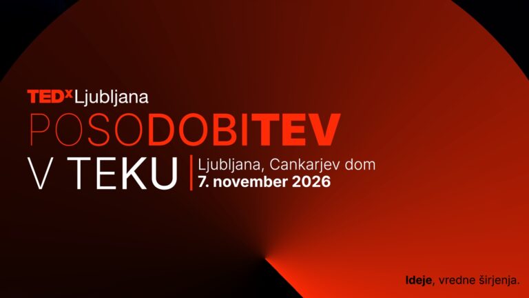 TEDxLjubljana 2026: Posodobitev v teku